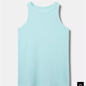 Torrid Blue Tank Top Relaxed Fit Crew Neck